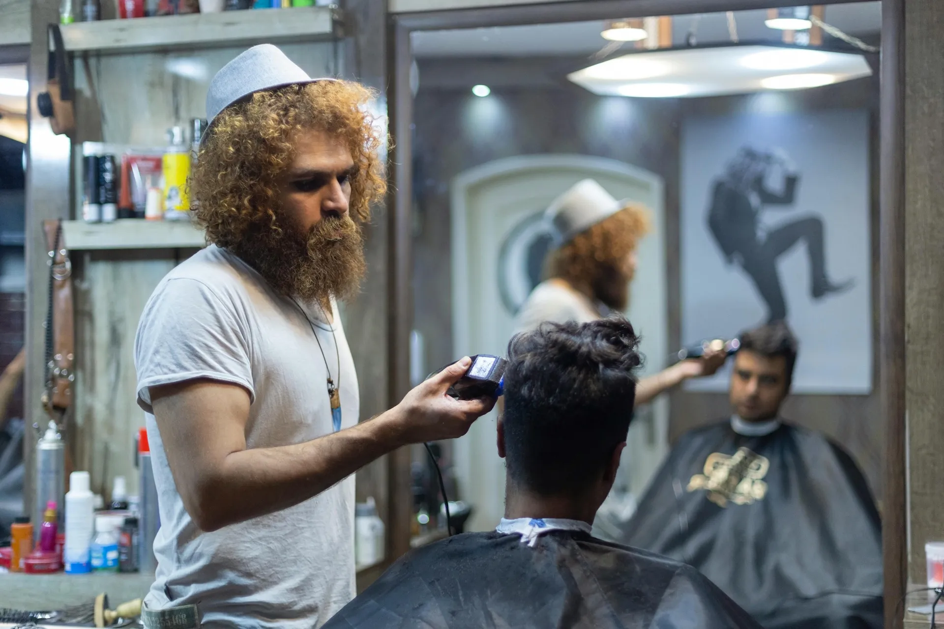 Barbershop interior